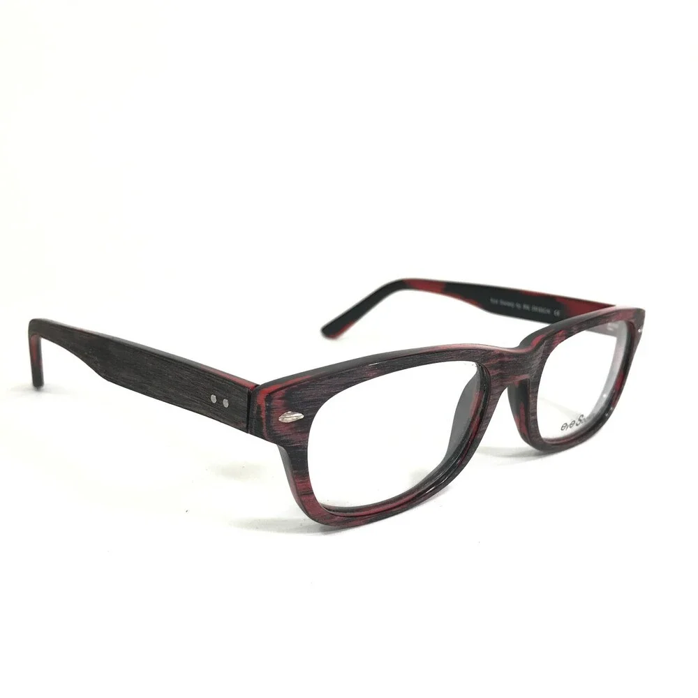 Eye Society Eyeglasses Frames Mod.ES brush 7A COL.B31 Black Red Wood 51-19-145